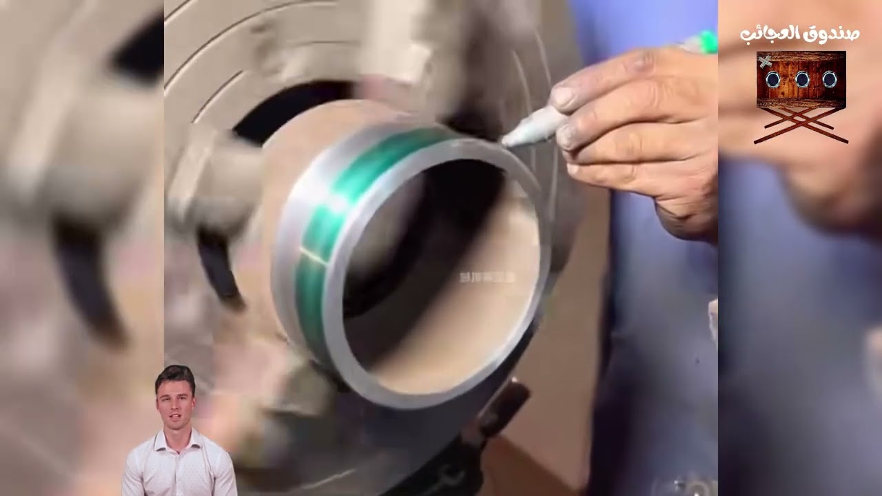 إصلاح ترس عجلة جرافة كبير..