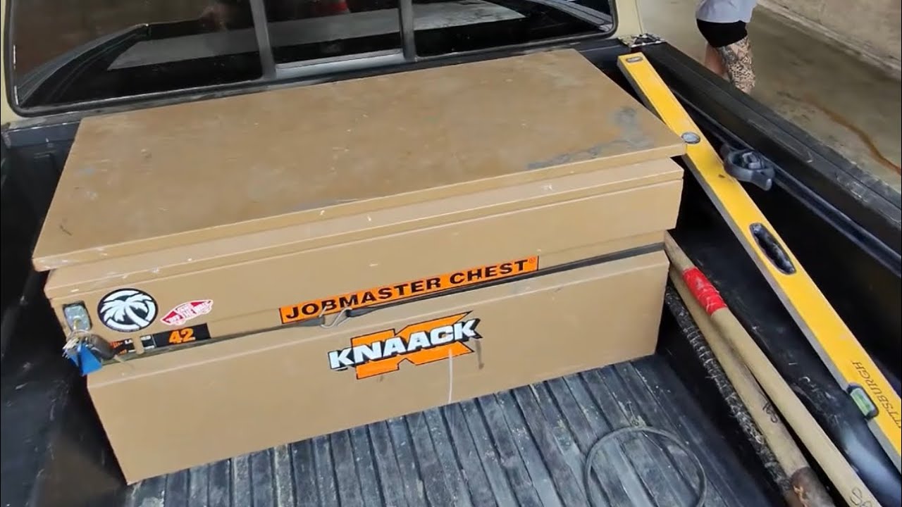 How to properly install and bolt down your knaack storage box to your truck bed! 
