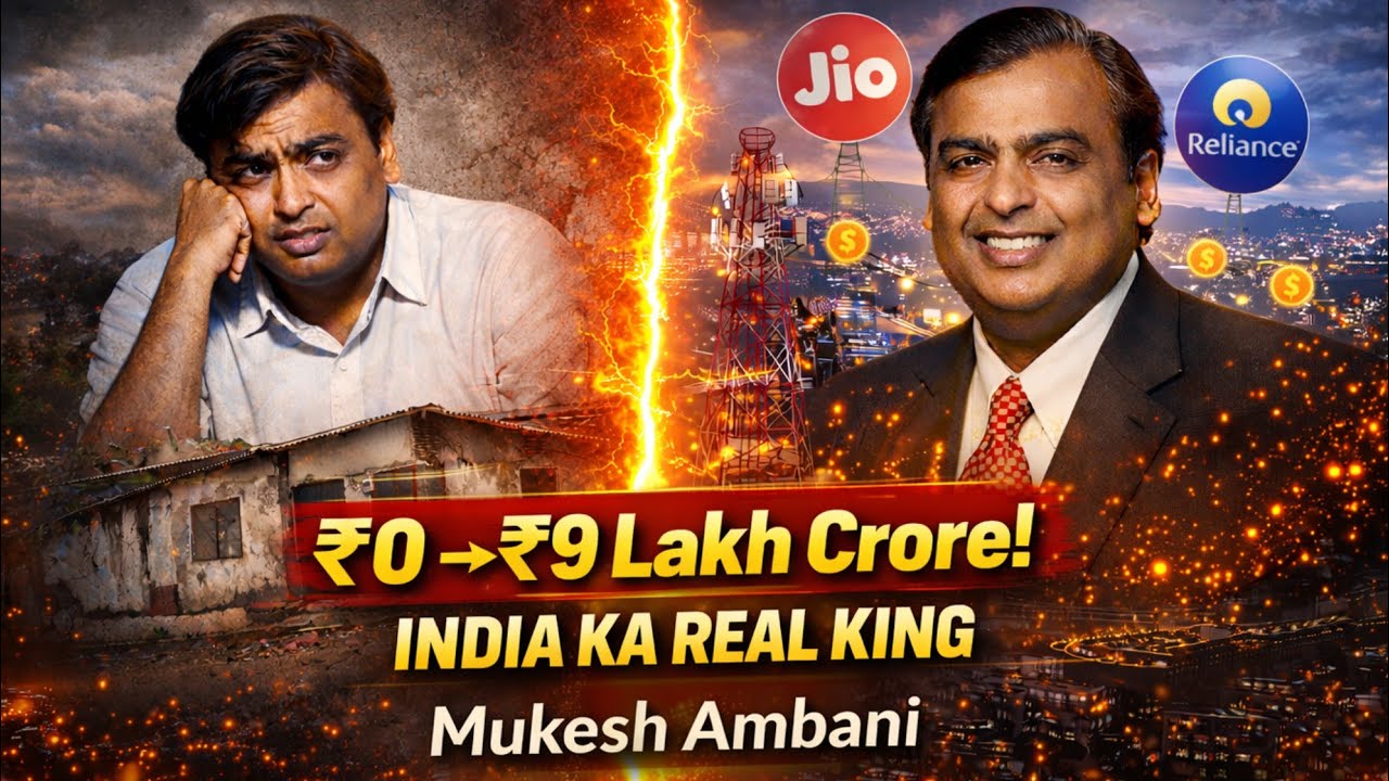 Mukesh Ambani: From 2 Room House To ₹9 Lakh Crore Empire | Untold Story