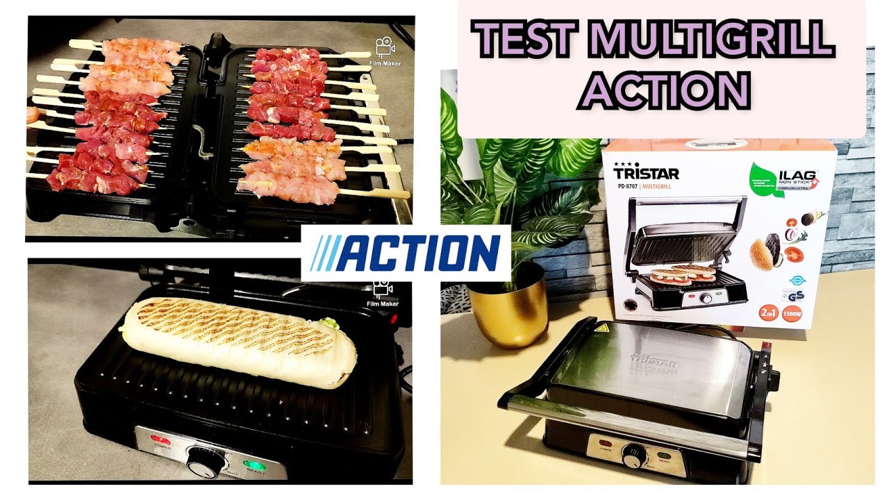 JE TESTE LE MULTIGRILL  DE CHEZ ACTION  👁️👁️⛔  5 décembre 2021 ( électroménager action )