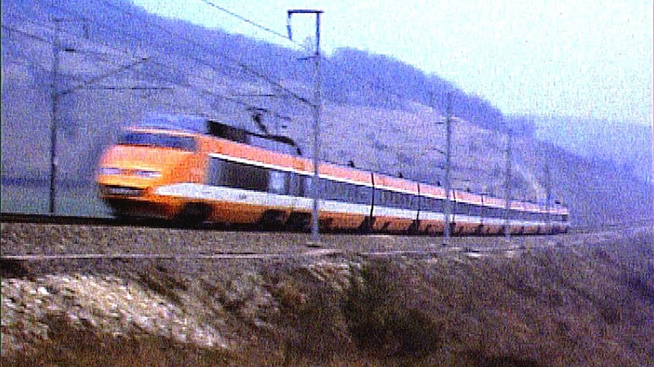 TGV Sud Est en livrée orange 1984 - Cab ride - en cabine de queue