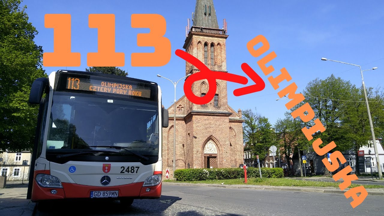 Gdańsk. Linia 113, kierunek: Olimpijska
