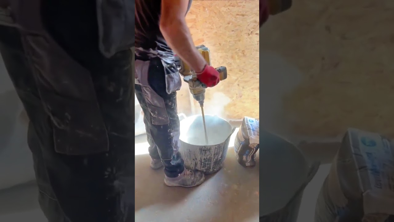 Mixing Professional Self-Leveling Floor Compound for a Smooth Finish
