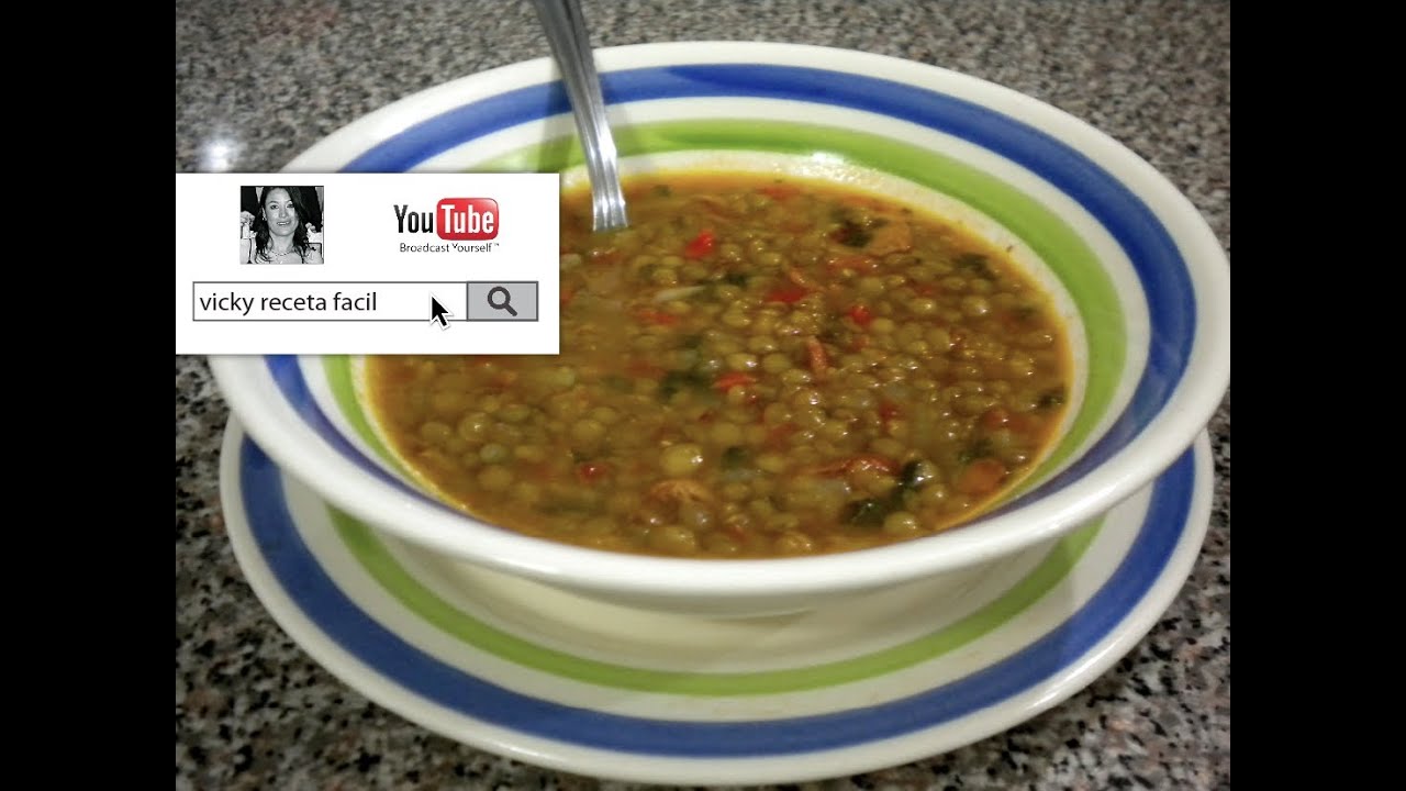 SOPA DE LENTEJAS | #VickyRecetaFacil
