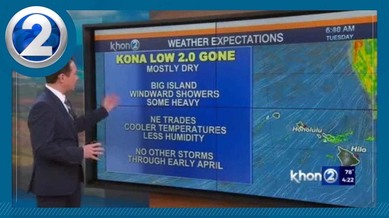 Hawaii Weather: Sunshine and trade winds return, heavy rain still over windward Big Island