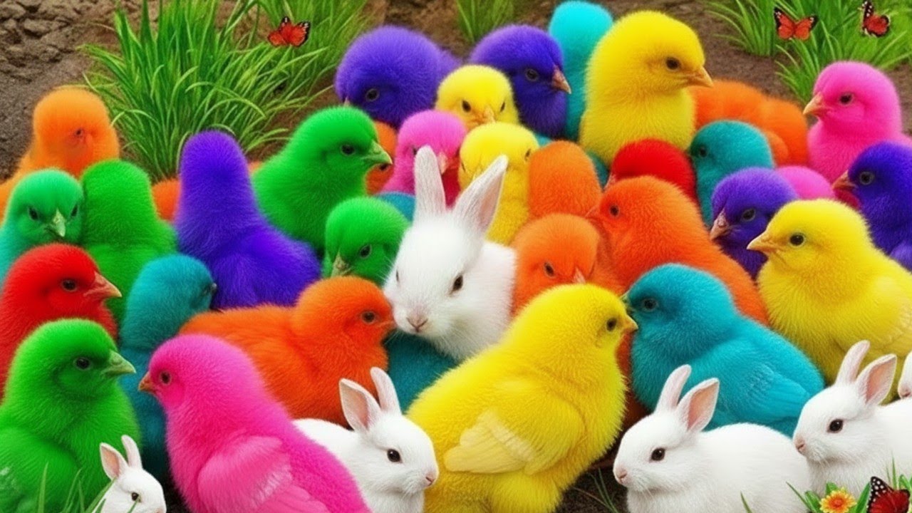 Ayam Rainbow Gemes Banget 😍 Hewan Lucu di Rumah