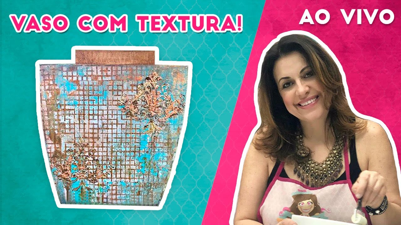 Vaso com efeito Metalizado