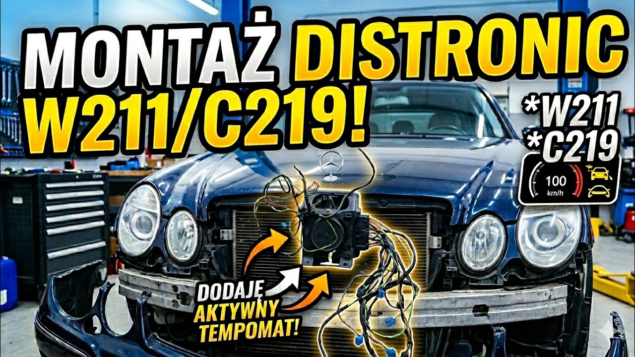 Jak zamontować DISTRONIC - Aktywny tempomat do 211/219 - Moje E500 z Japonii pt.8