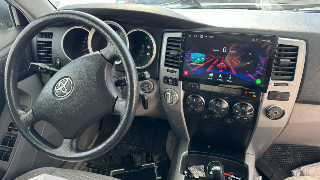 Toyota 4Runner 2003-2009 снятие и установка магнитолы 10 дюймов Android Apple CarPlay подписаться...