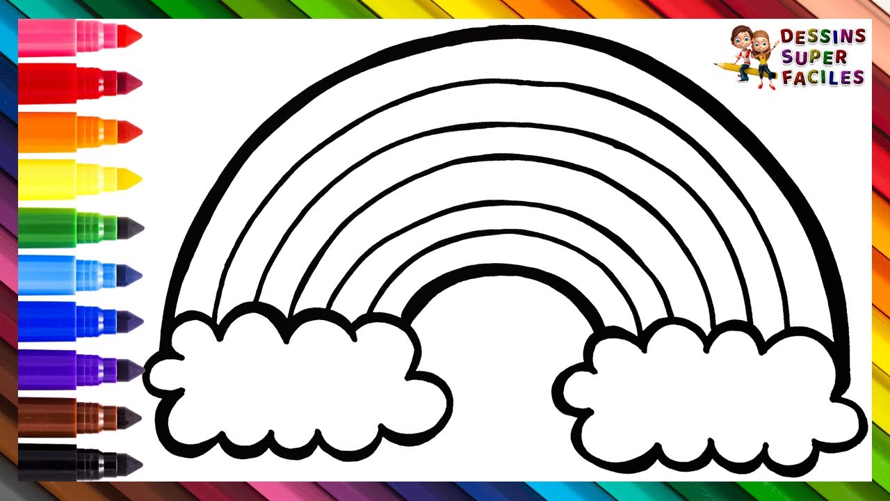 Comment Dessiner un Arc-en-ciel 🌈 Dessiner et Colorier un Arc-en-ciel 🌈 Dessins Pour les Enfants