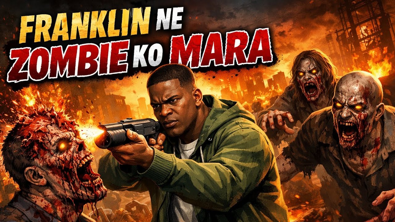 Franklin ne zombie ko mara #jesus 
