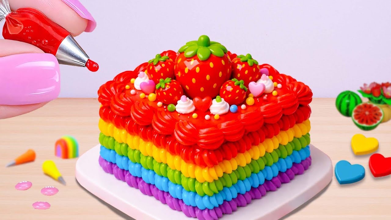 Chocolate Arco-Íris Derretido 🌈🍫 Cremoso e Irresistível ✨ Cake Wish