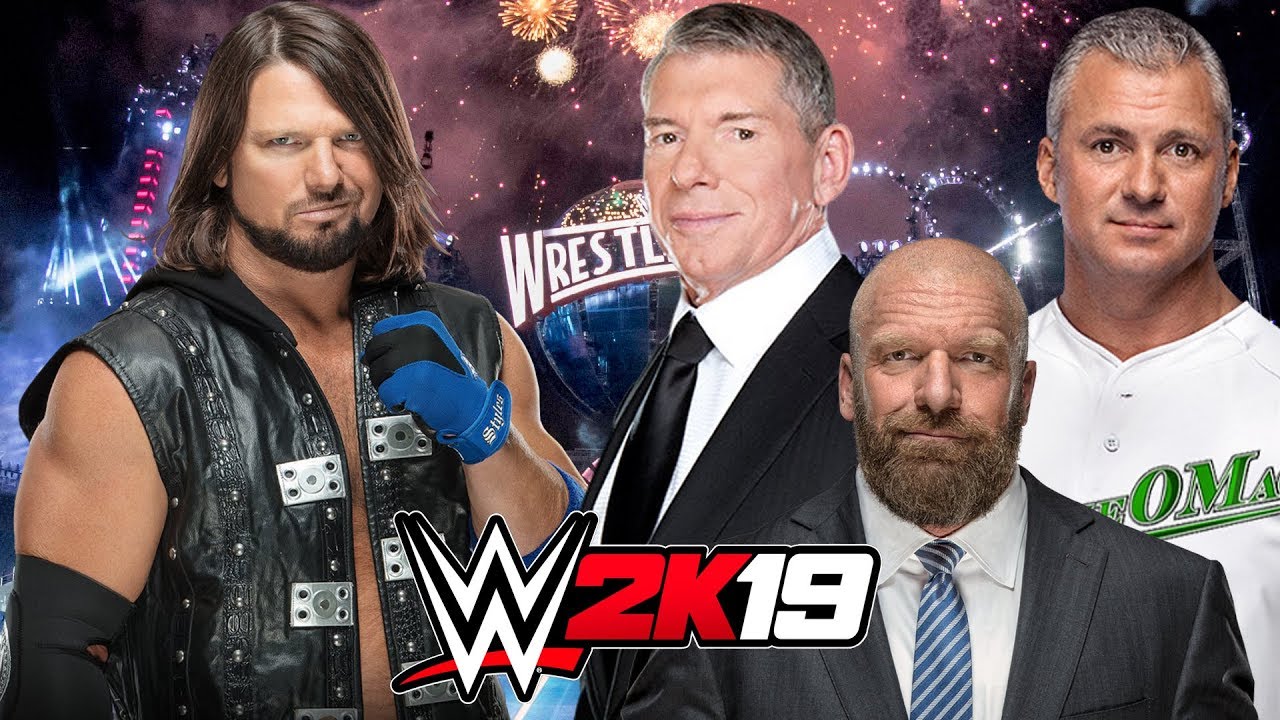 AJ STYLES vs THE McMAHON FAMILY | WWE 2K19 Gameplay