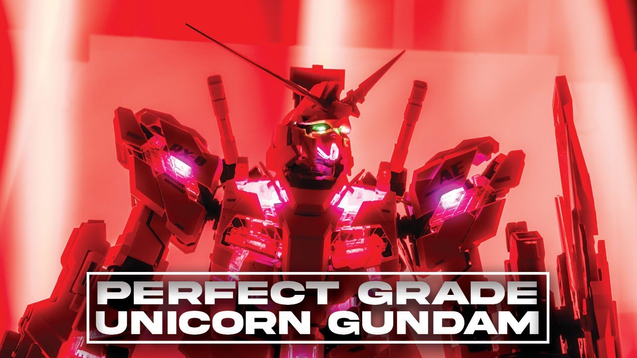 Perfect Grade Gundam Unicorn Build(With LED Light Kit)