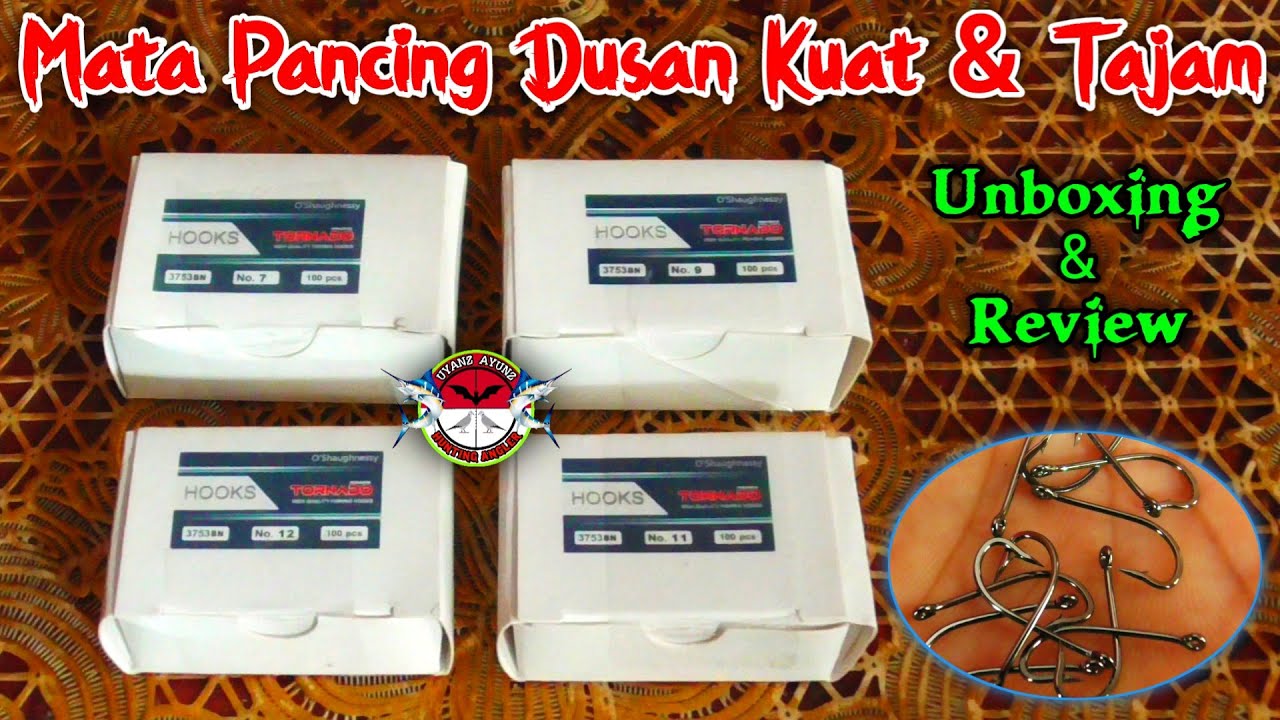 Kail Pancing Tornado Murah Tapi Kuat | Mata Pancing Carbon Tornado