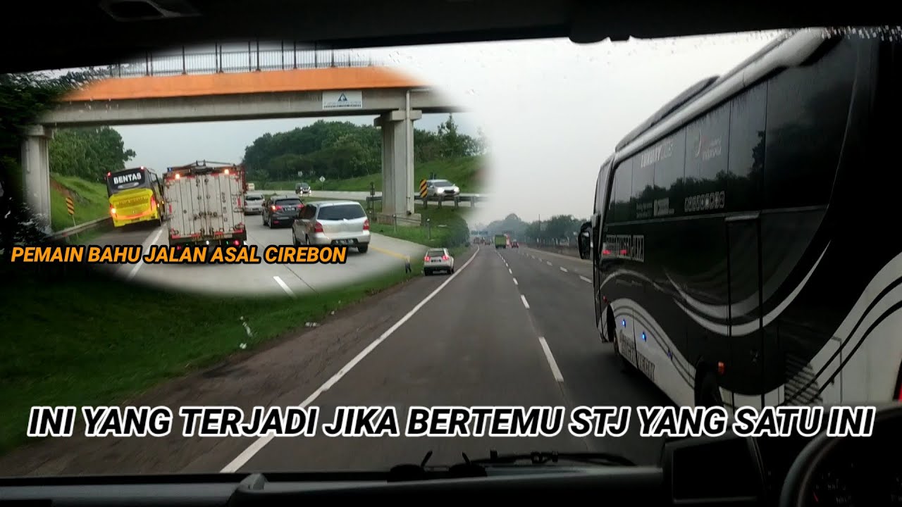 Bus Sudiro Tungga Jaya dengan suara knalpot yang suoss. Trip report truk dari Cikarang - Cirebon