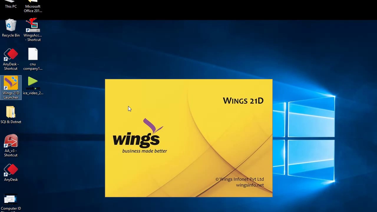 Create a new company in wings 21D (part 1)