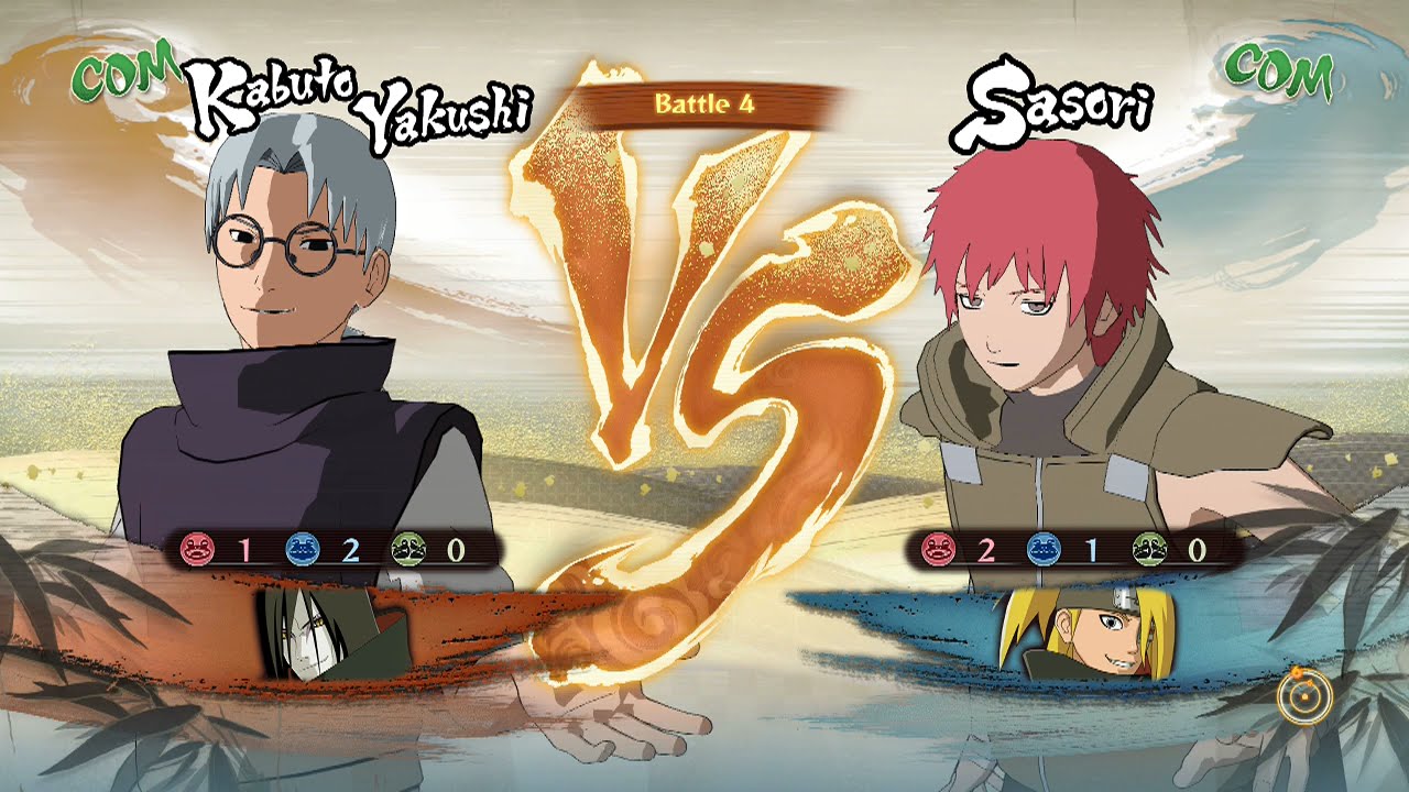 Naruto Shippuden: Ultimate Ninja Storm 4, Kabuto & Orochimaru VS Sasori & Deidara!