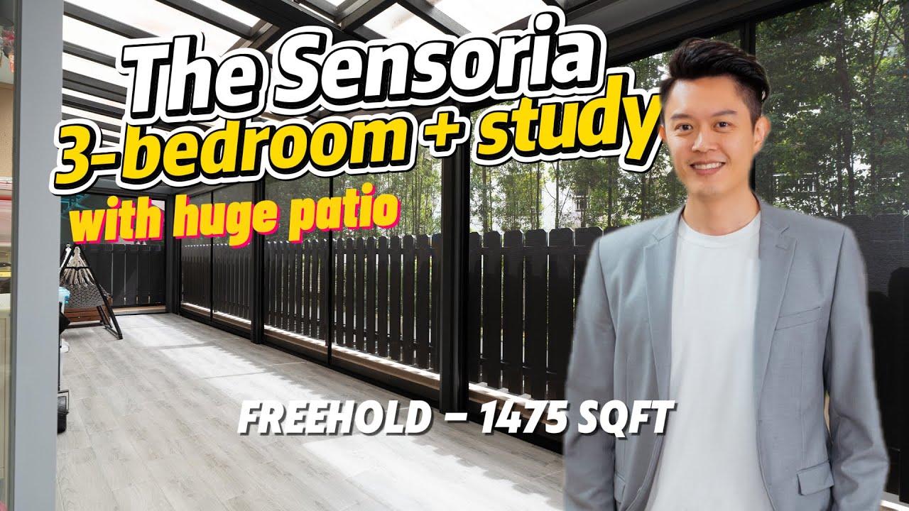 FREEHOLD Condo Home Tour | Spacious 3-Bed + Study | Ground Floor Patio at The Sensoria
