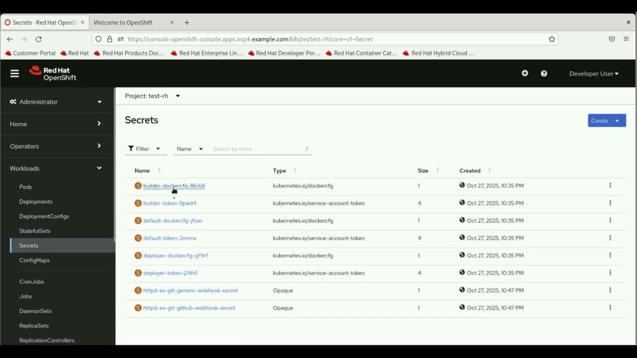 Openshift Lab - Navigating Console