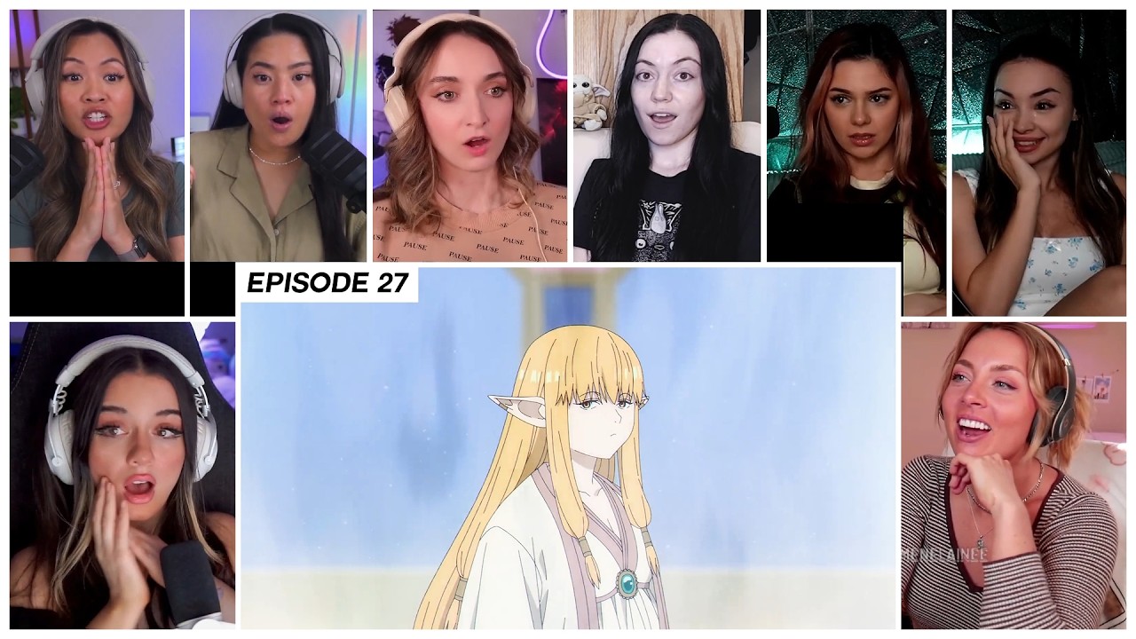 [GIRLS REACT] Fern notices Serie's Mana Fluctuations | Frieren Ep 27 Girl Reaction Mashup