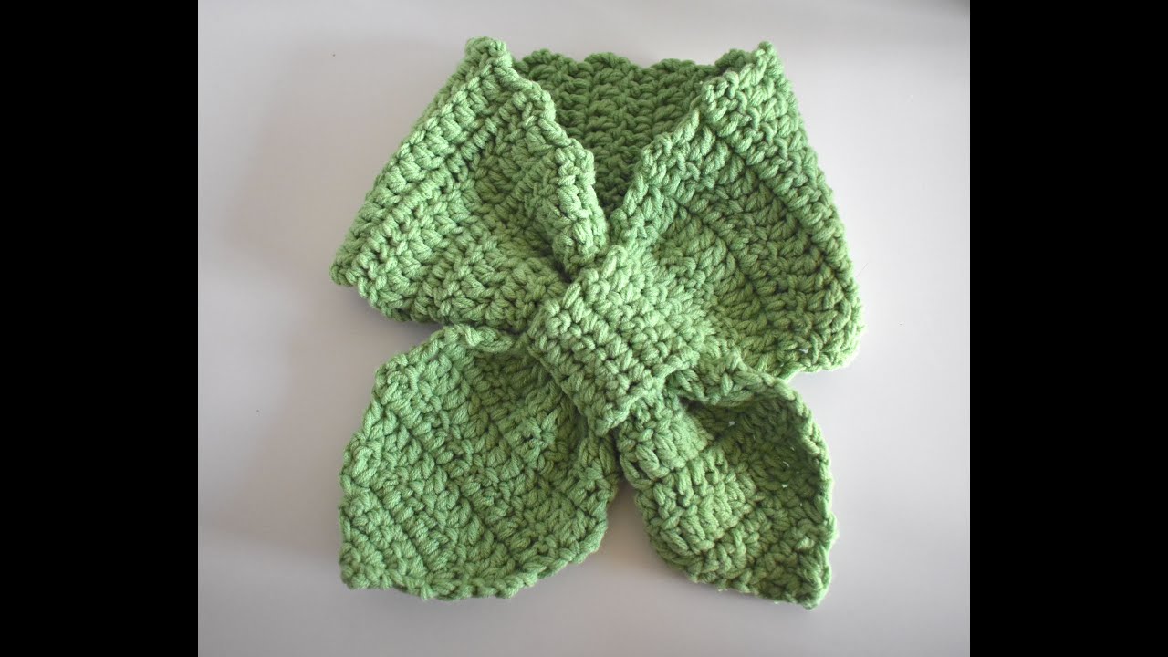钩针编织crochet： 交叉围脖，叶子款围脖，小清新假领子，保暖护颈（儿童成人都适用）