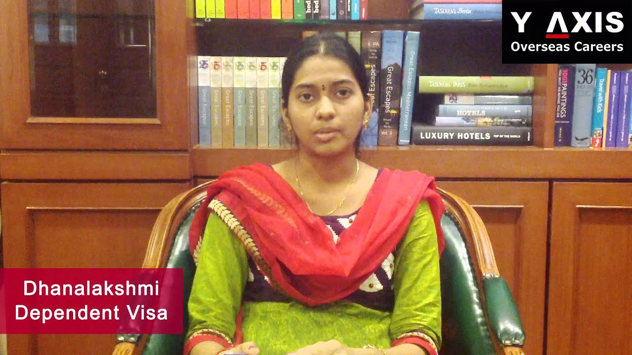 Y-Axis Feedback| Dhanalakshmi Balla Review On Her Dependent Visa Processing.