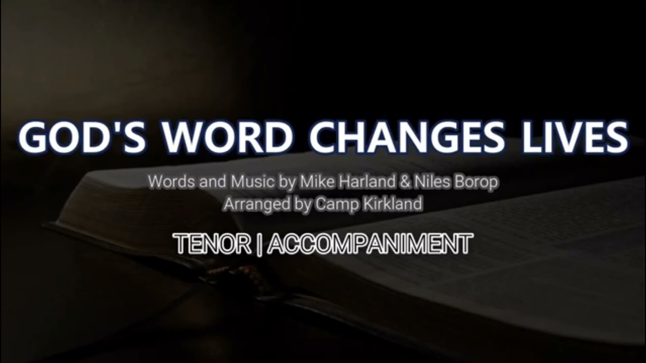 God's Word Changes Lives | Tenor  Vocal Guide by Bro. James Olojan