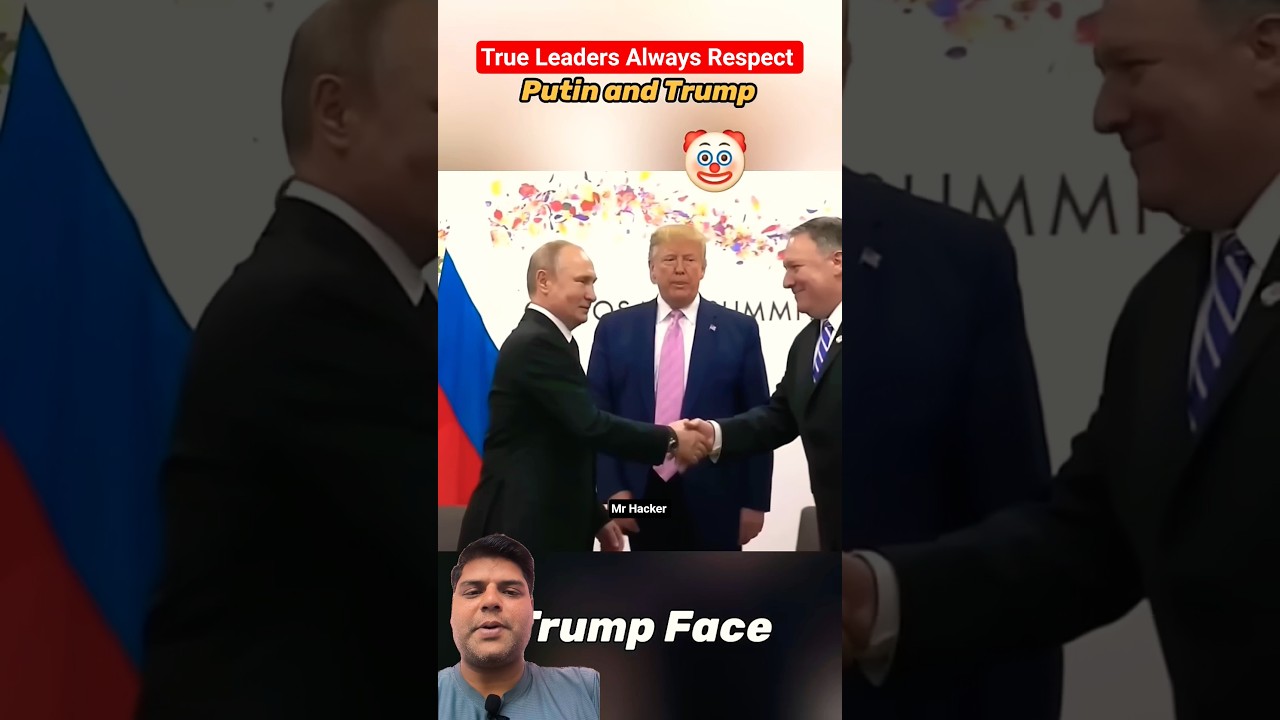 Trump tries to dominate 🥶 #putin #trump #meeting #powermove #worldleaders #army #military #shorts