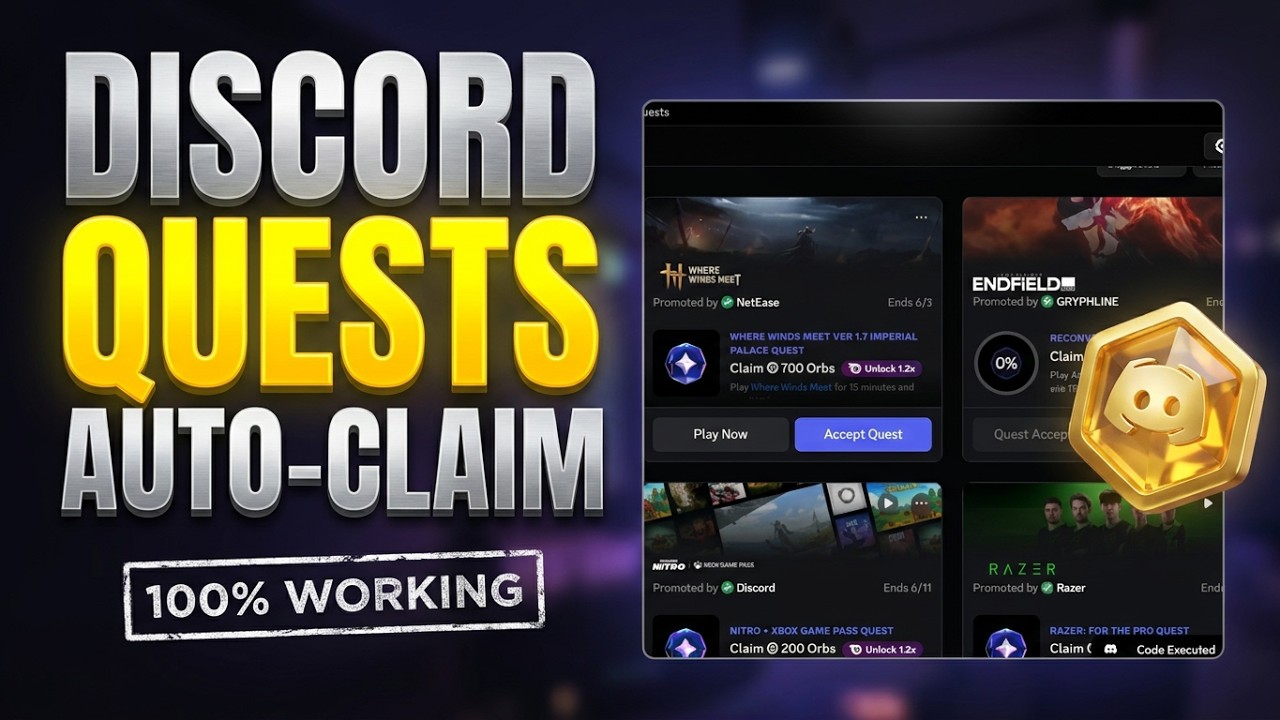 How To Complete Discord Quests Without Playing Games | Web & App 2026 #discord #python