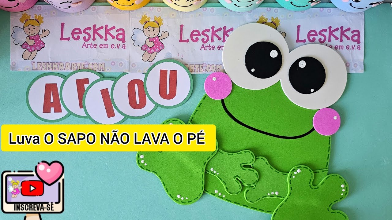DIY - RECURSO PEDAGÓGICO: LUVA O SAPO NÃO LAVA O PÉ