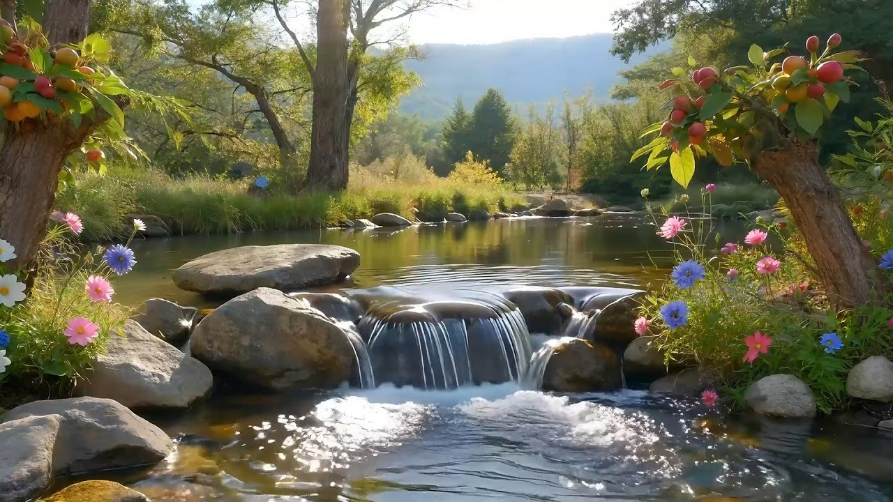 Tranquil River Like Heaven Flowing Gently to Quiet Thoughts and Bring Deep Inner Peace