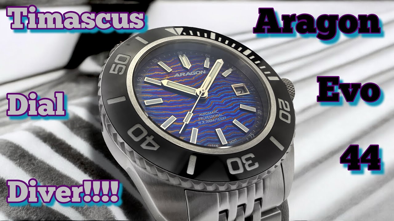 Aragon Watch Evo 44 Timascus Dial