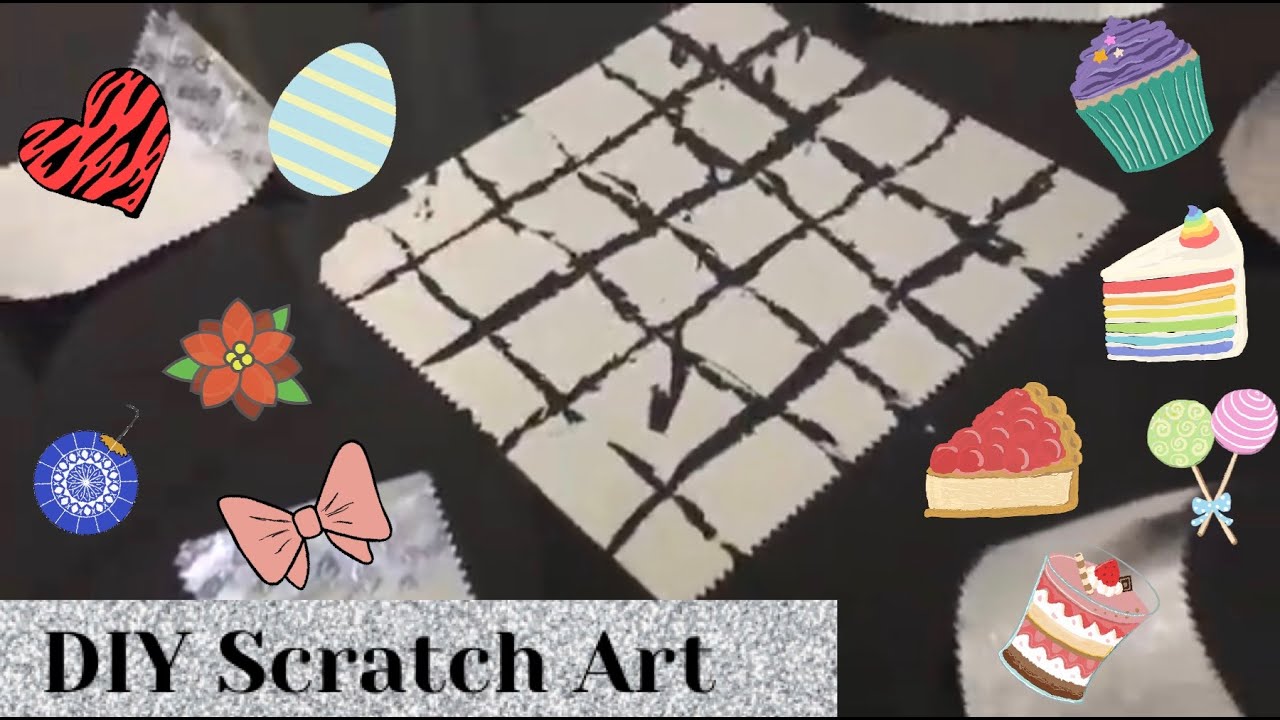 DIY SCRATCH ART Using Gum Wrappers