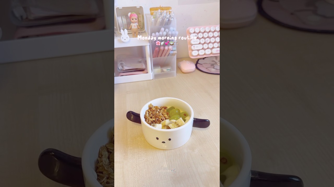 Productive Morning Routine 🫧🐶#shorts  #productivemorningroutine #productivemorning #morningroutine