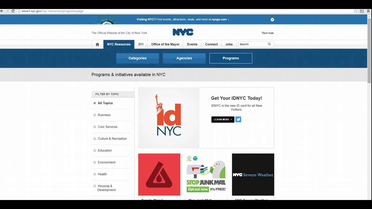 First Look Screencast: Government City Websites