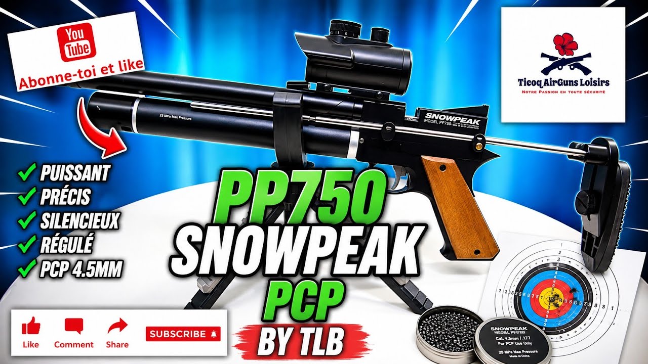 Snowpeak/Artemis PP750 Cal. 4.5 /.177 By TLB + vis de purge du cylindre