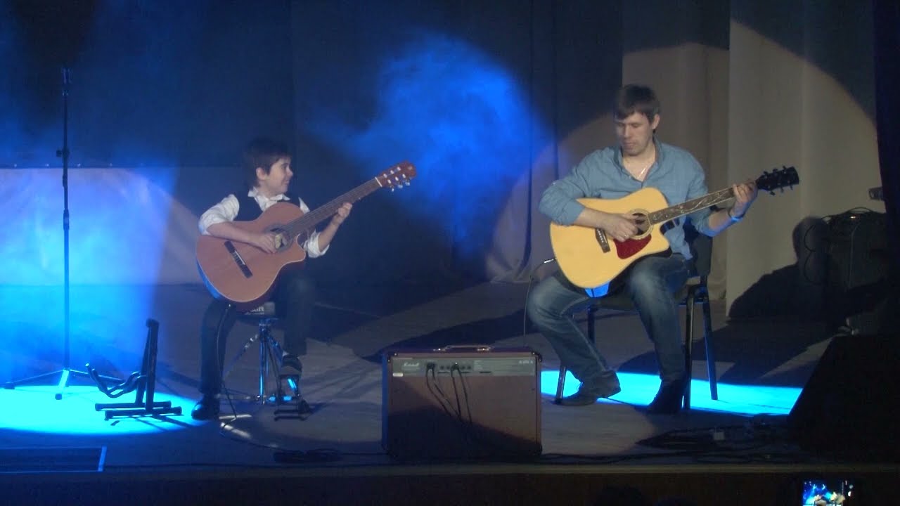 Europe & Bon Jovi & The Beatles (acoustic cover by Vitaly Matulis & Denis Matulis)