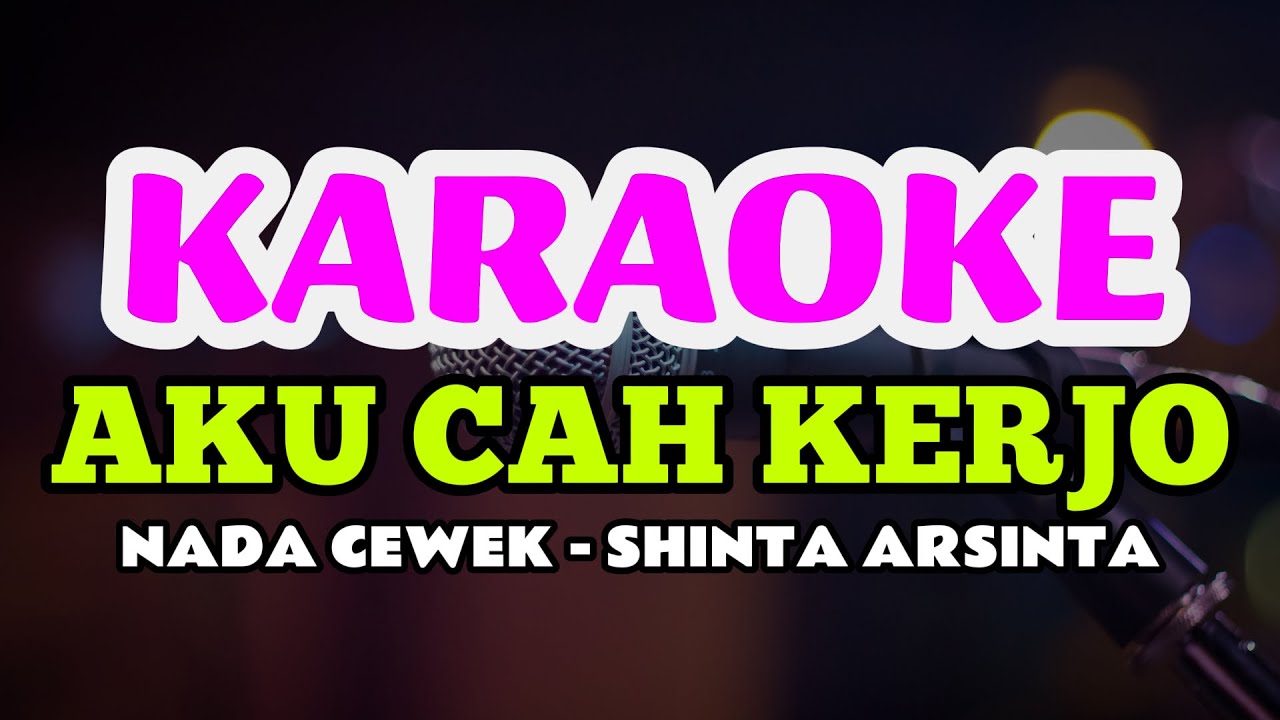 AKU CAH KERJO - SHINTA ARSINTA  II KARAOKE - NADA CEWEK