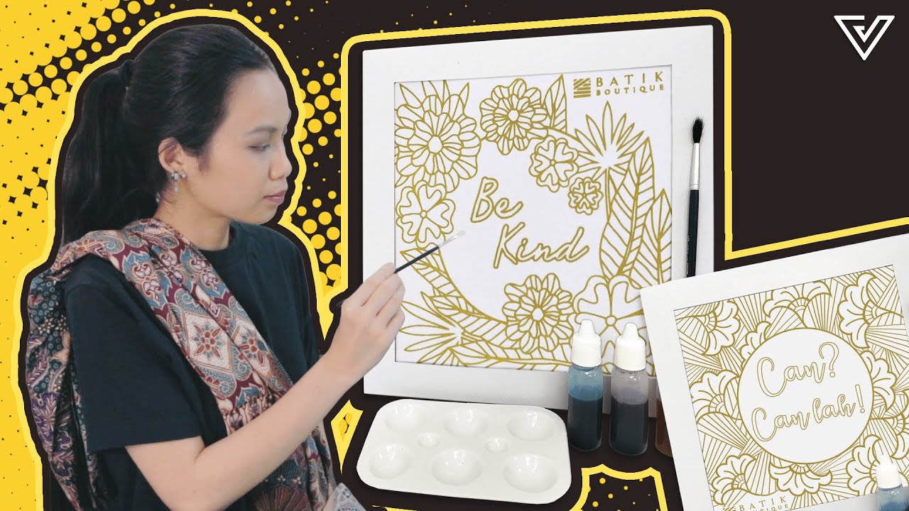For simplified learning of batik-making