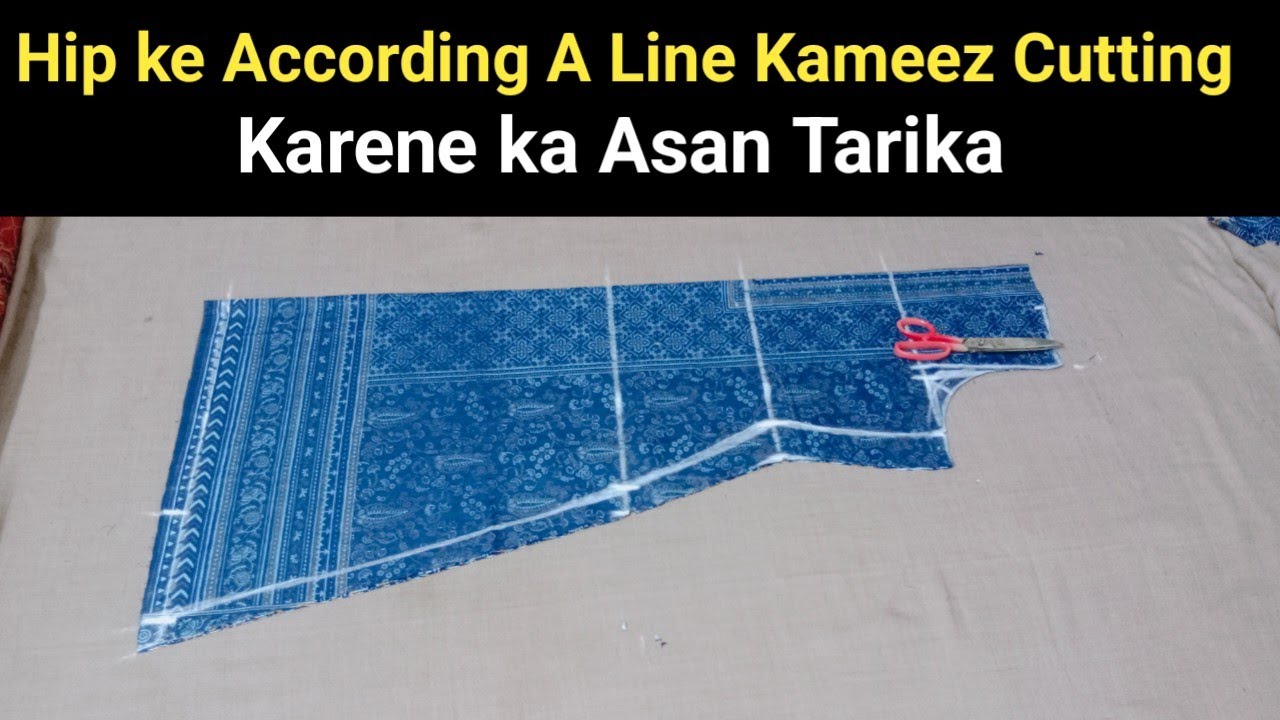 A Line Kameez Cutting step by step | airline kameez