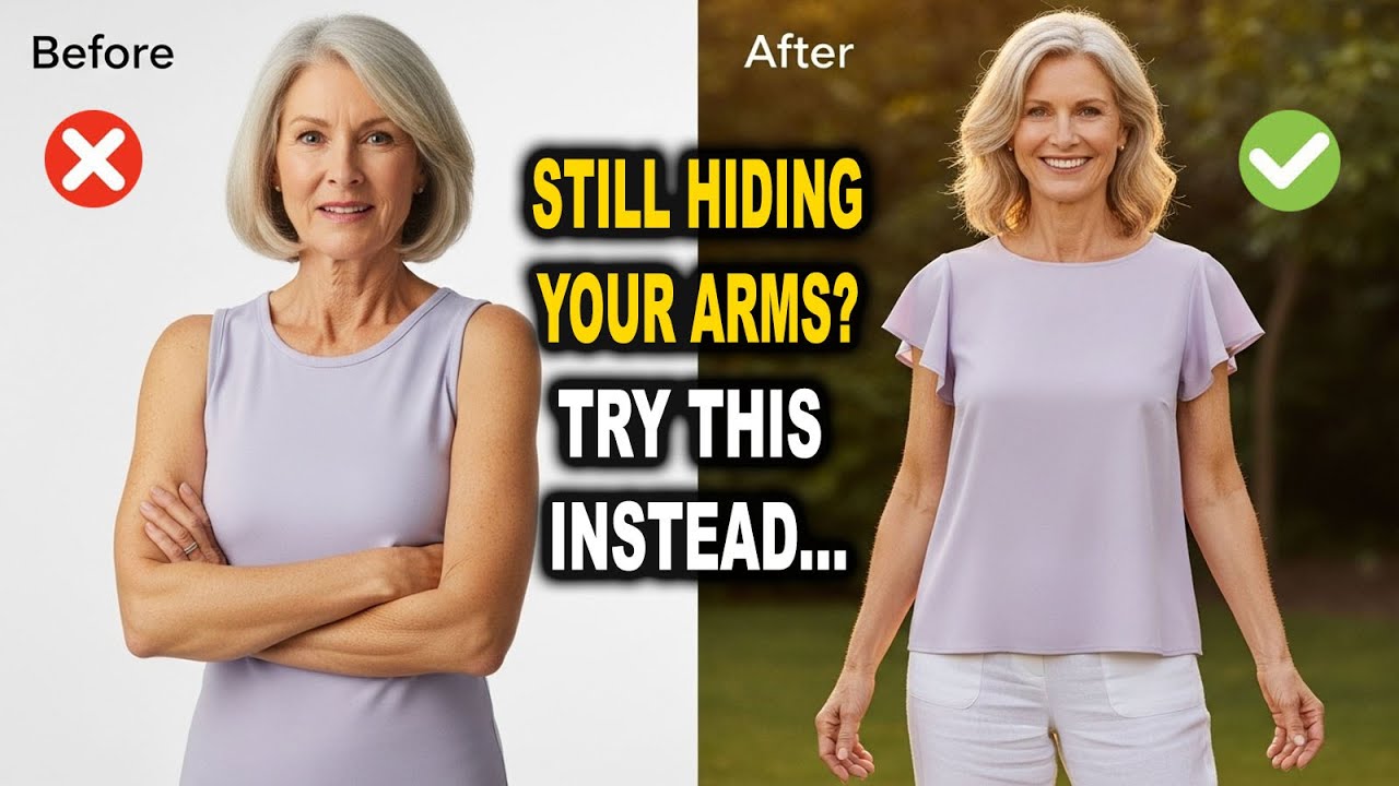 Summer Tops for Women Over 50  Flatter Arms & Shoulders Without Hiding Them! Fashion over 50