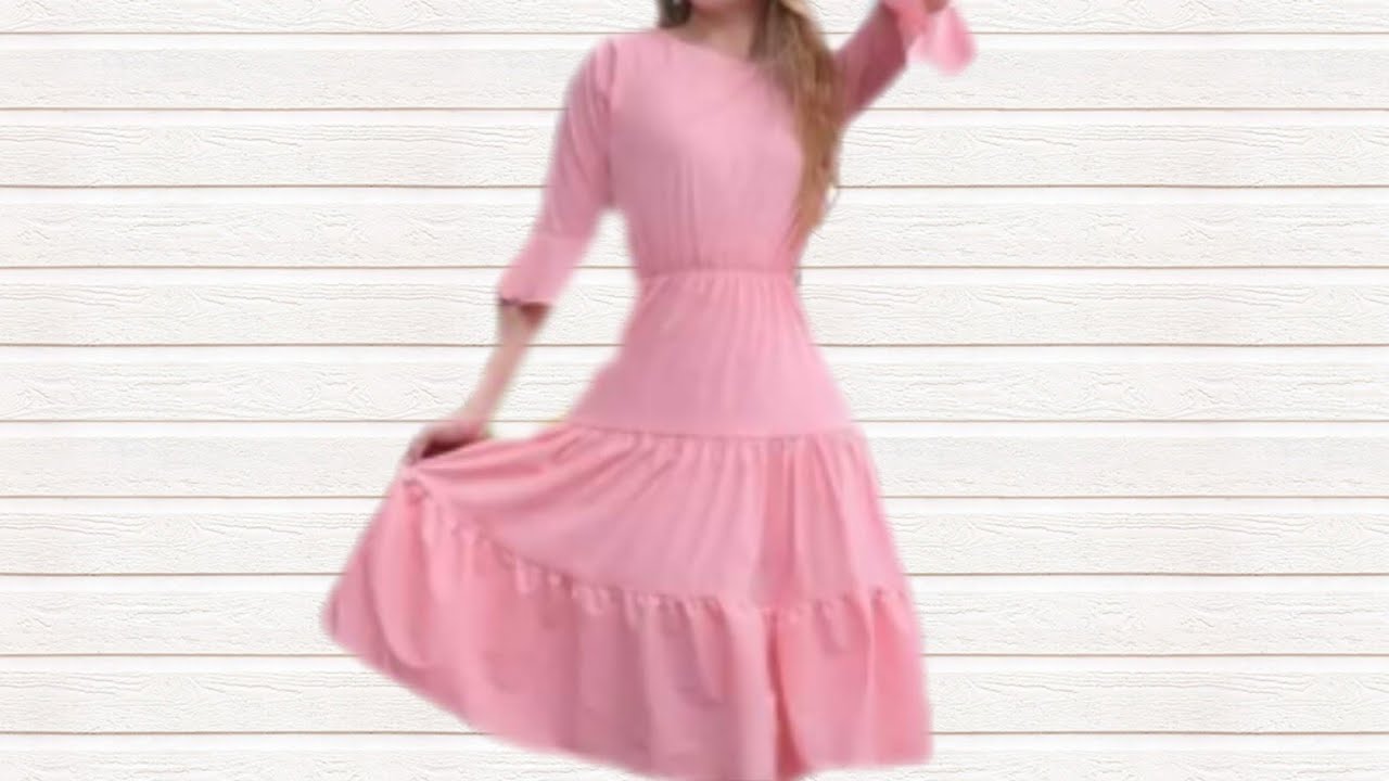 Vestido de 3 olanes o 3 tiempos