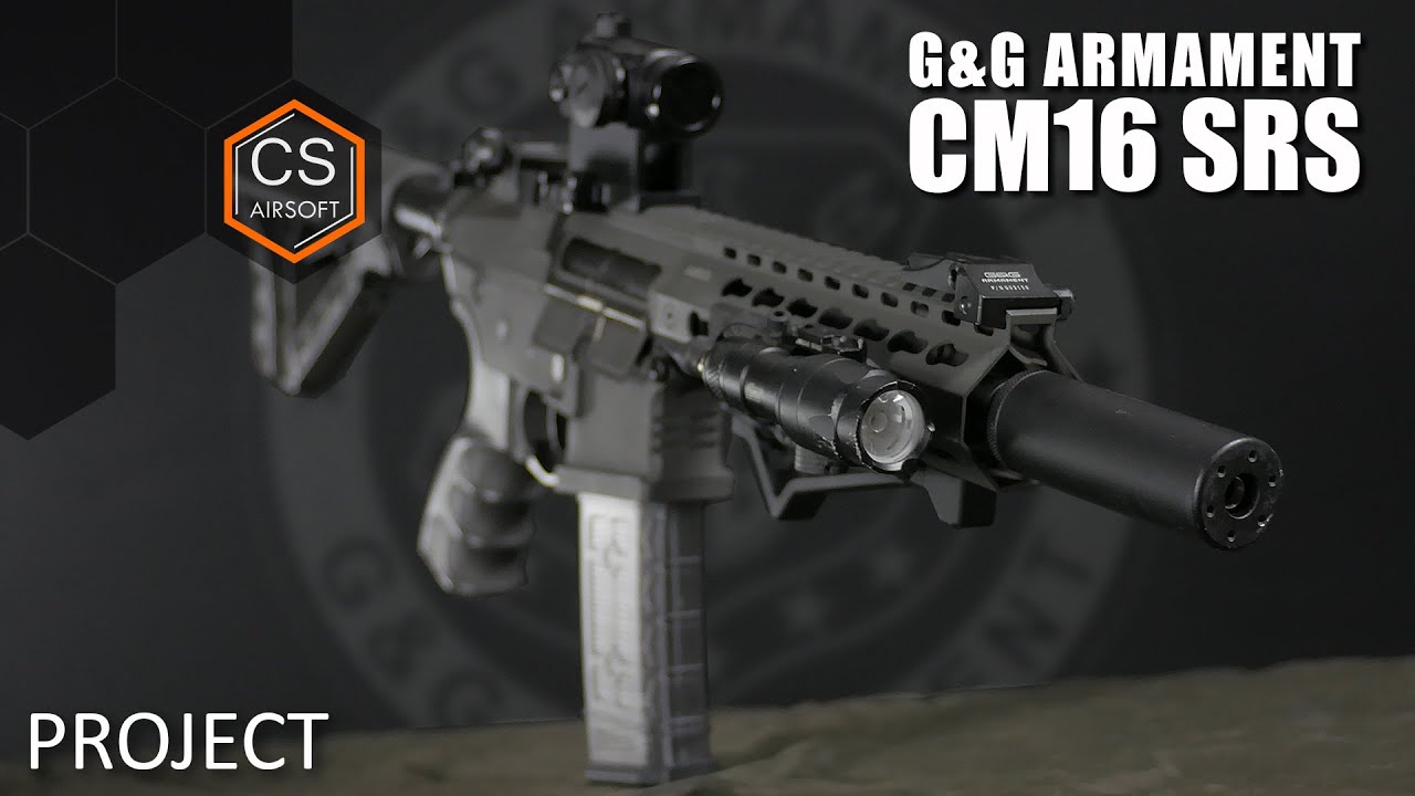 G&G CM16 SRS Airsoft Gun Rifle SetUp | CS Airsoft