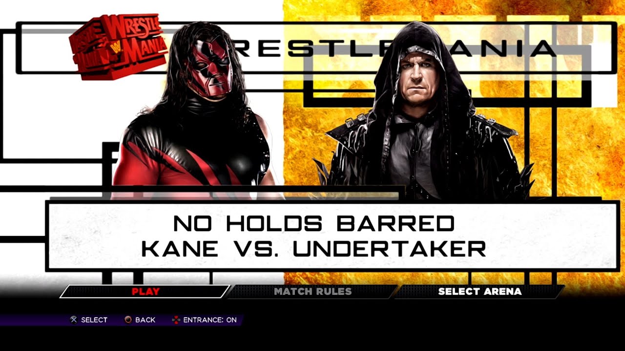 WWE 2K14 PS3 - Kane (Retro) VS Undertaker - Defeat The Streak [2K][mClassic]