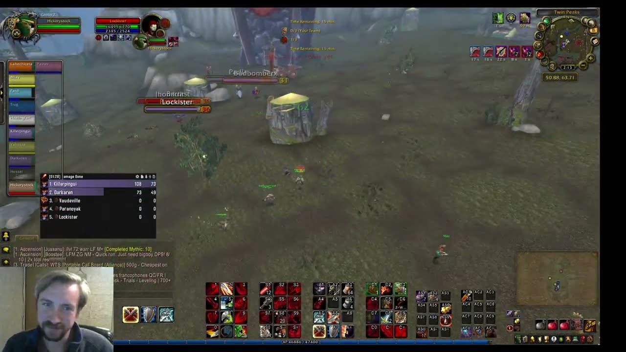 Ascension Bronzebeard-Twin Peaks-Lvl 31 Warrior pvp (Hickorystock)