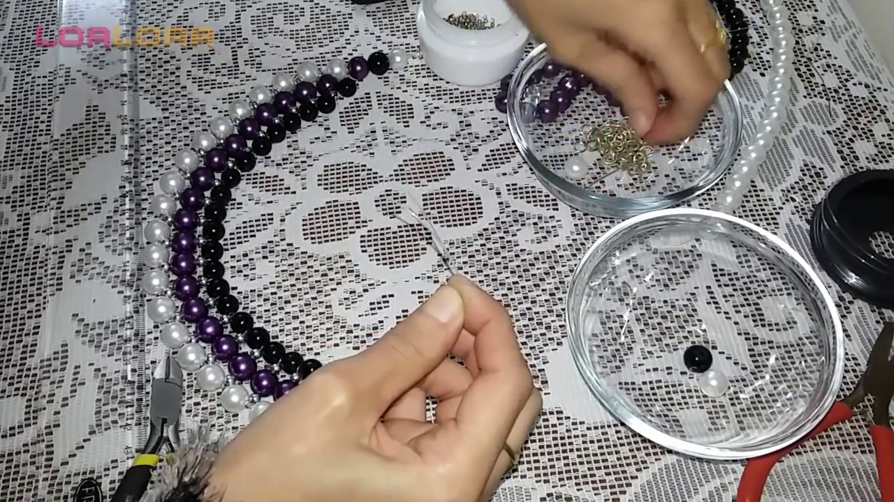طريقة عمل عقد من اللولى بطريقة سهلة وبسيطة
