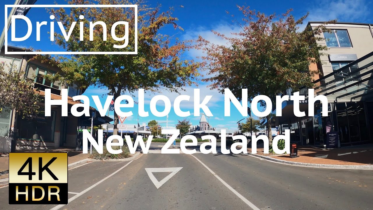 4K - Driving Havelock North, New Zealand