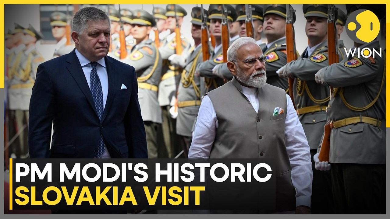 PM Modi In Slovakia: PM Modi Becomes First Indian PM to Visit Slovakia Since 1993 | WION