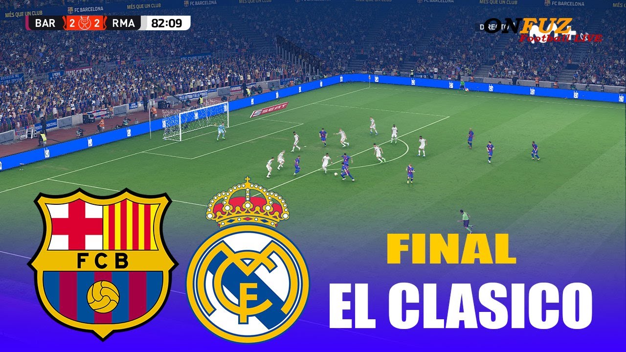 برشلونة ضد ريال مدريد - الكلاسيكو | نهائي كأس السوبر 2026 | المباراة كاملة والتوقعات | إي فوتبول بيس